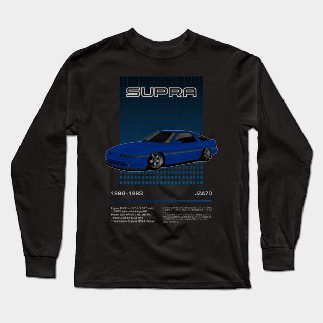 Supra MK3 (blue) Long Sleeve T-Shirt by Xythusia